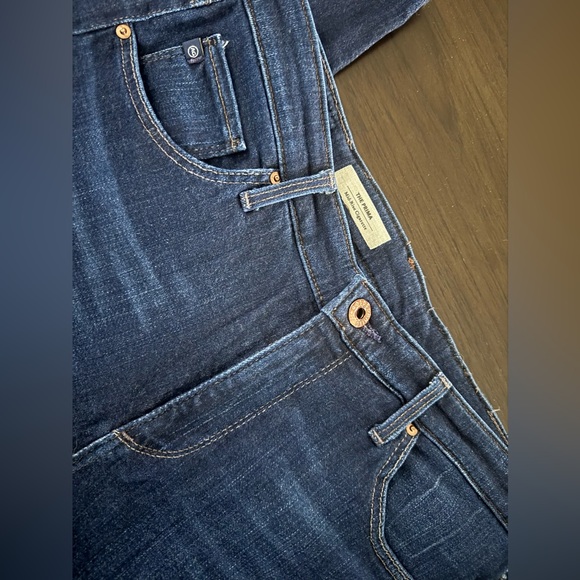 AG The Prima Mid Rise Cigarette Dark Blue Denim Jean Size 31 Women’s - Picture 8 of 11